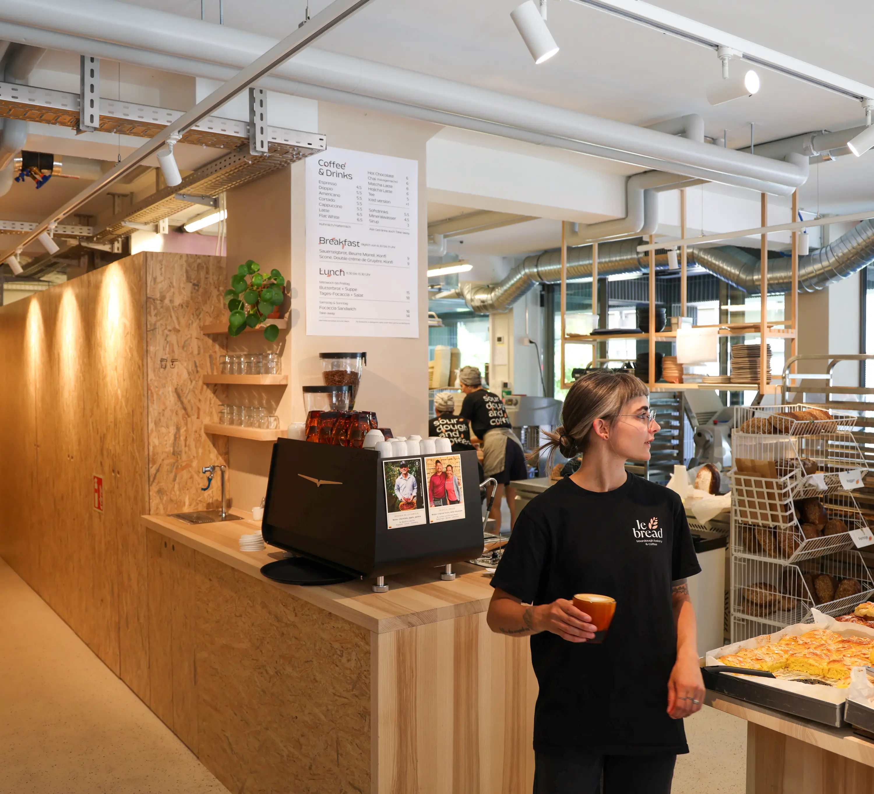 Menü und Interior le bread