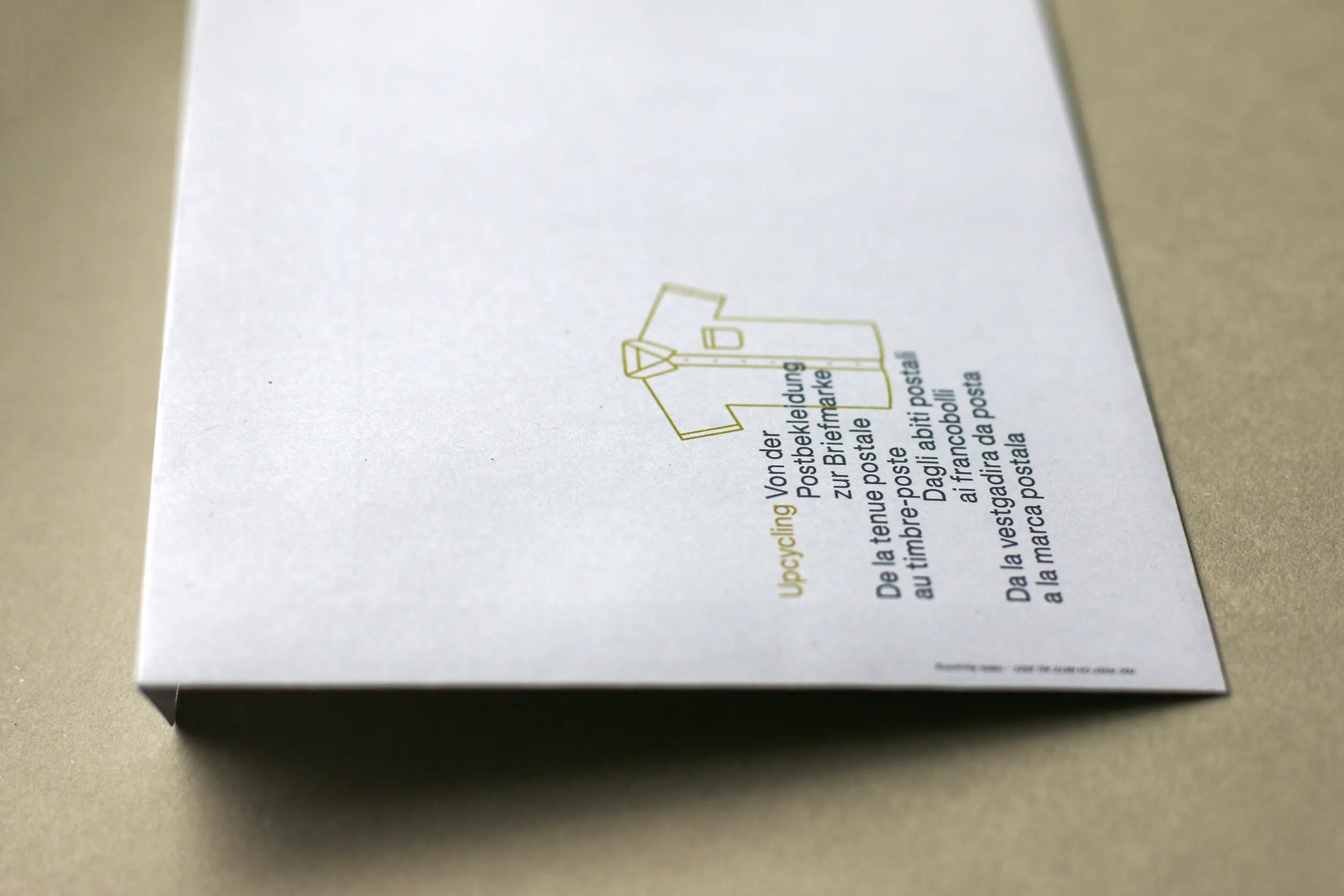 Ersttagsumschlag der Sondermarke Upcycling