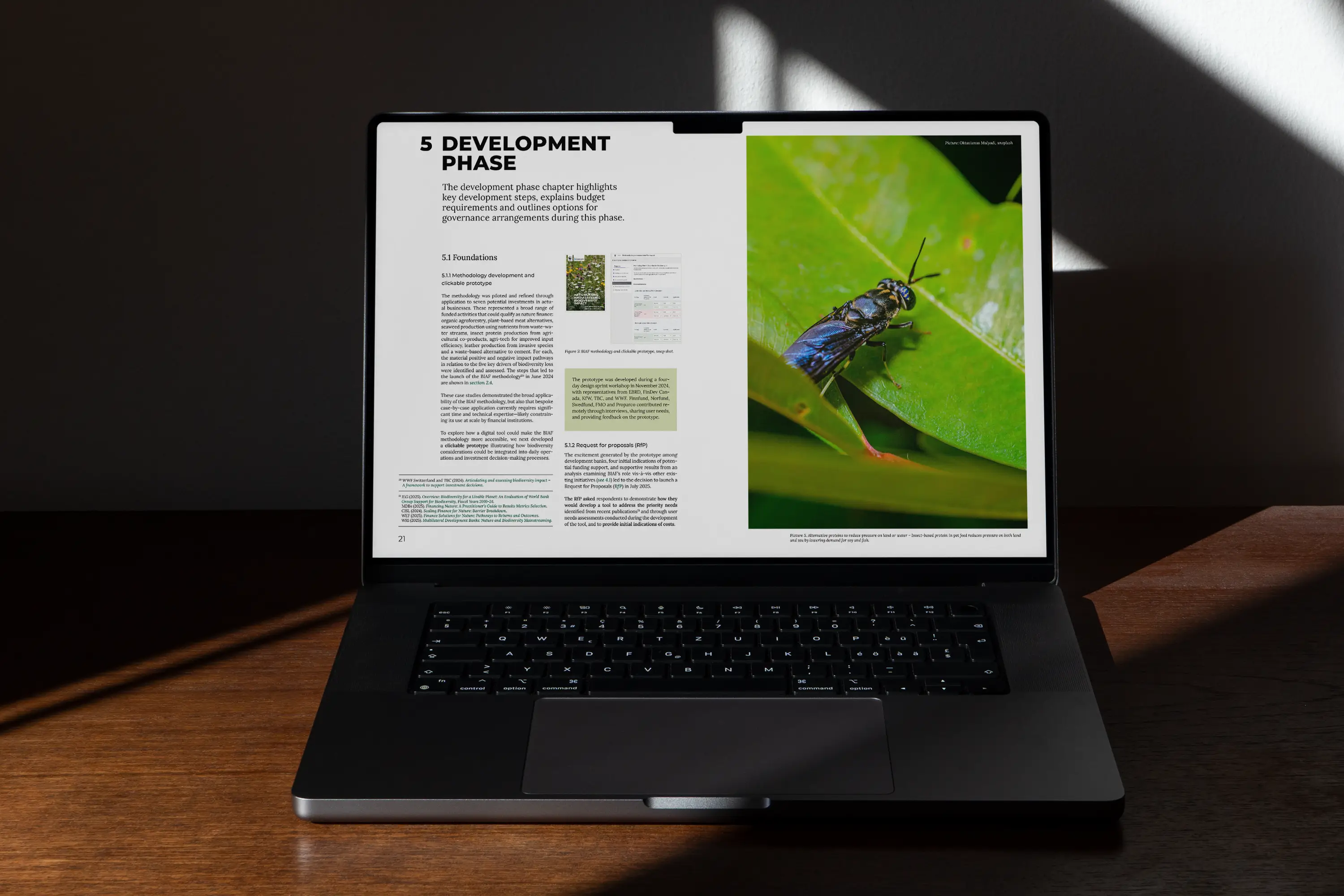 WWF Schweiz Nature FIT auf Laptop